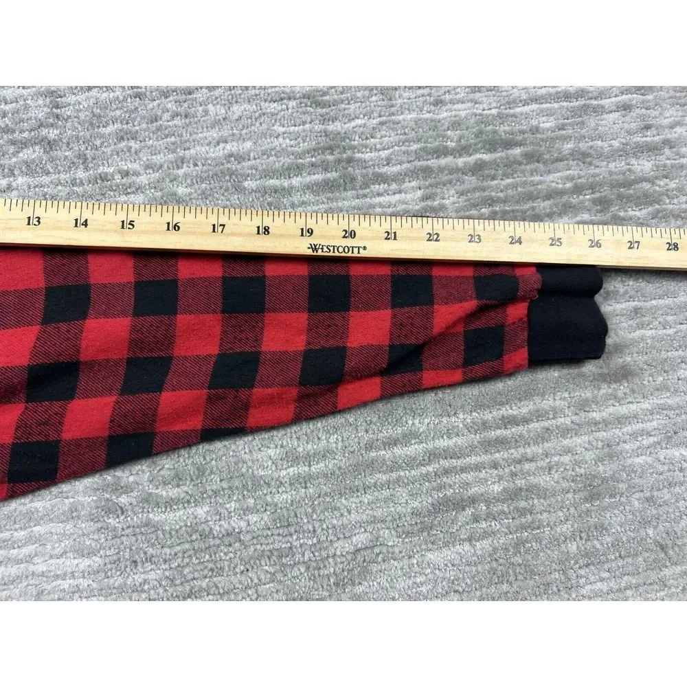 Crazy Train Top Womens‎ Large Multicolor Check Raglan Sleeves Cow Graphic - Picture 7 of 12